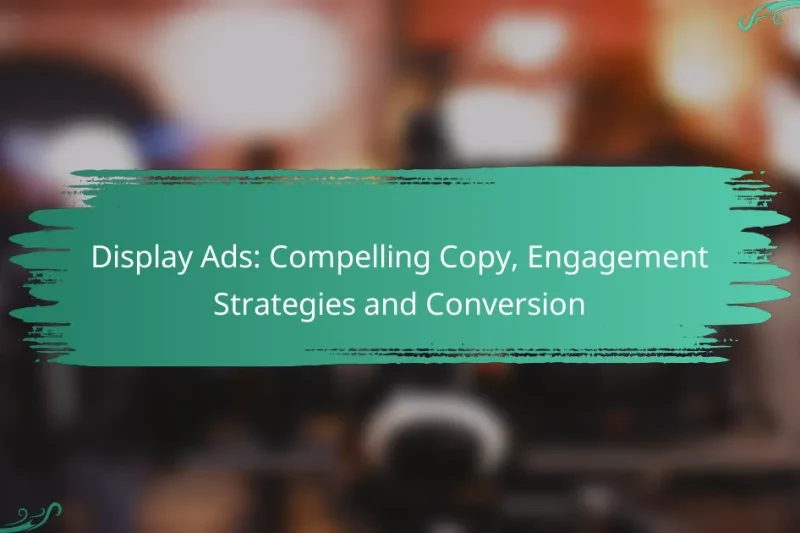 Display Ads: Compelling Copy, Engagement Strategies and Conversion
