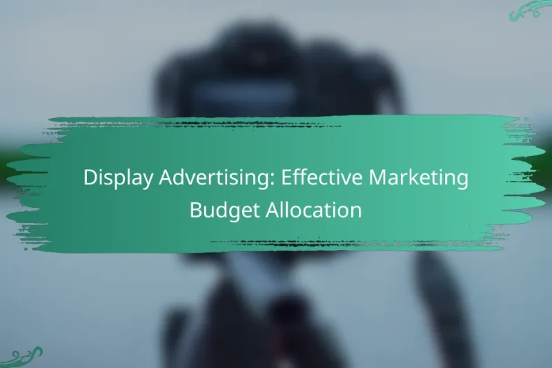 Display Advertising: Effective Marketing Budget Allocation