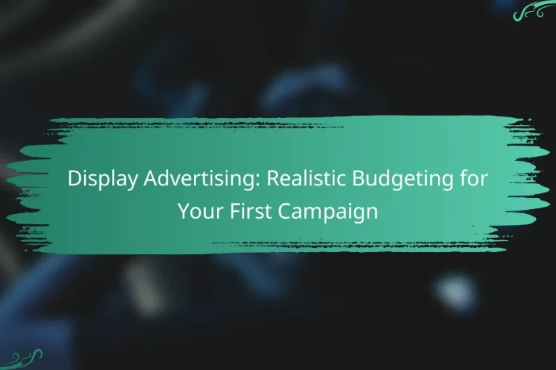 Display Advertising: Realistic Budgeting for Your First Campaign