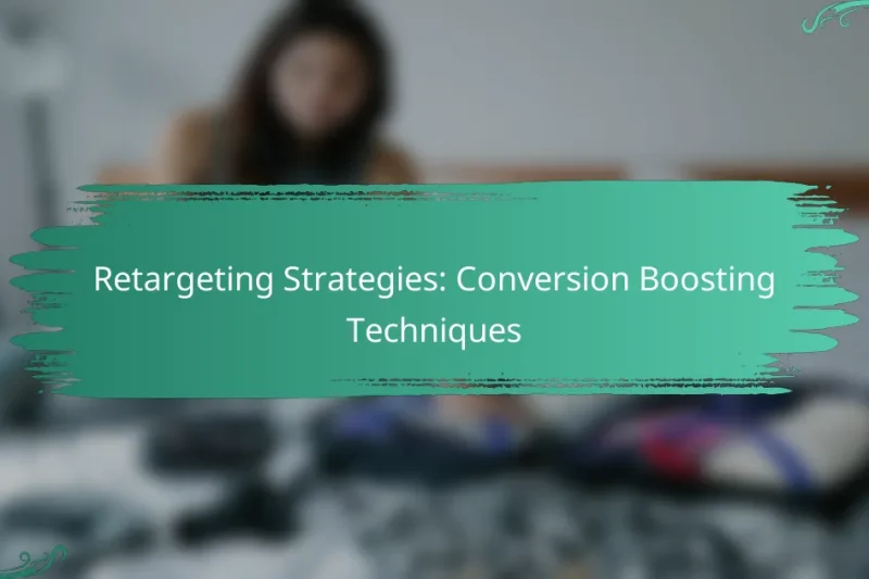 Retargeting Strategies: Conversion Boosting Techniques