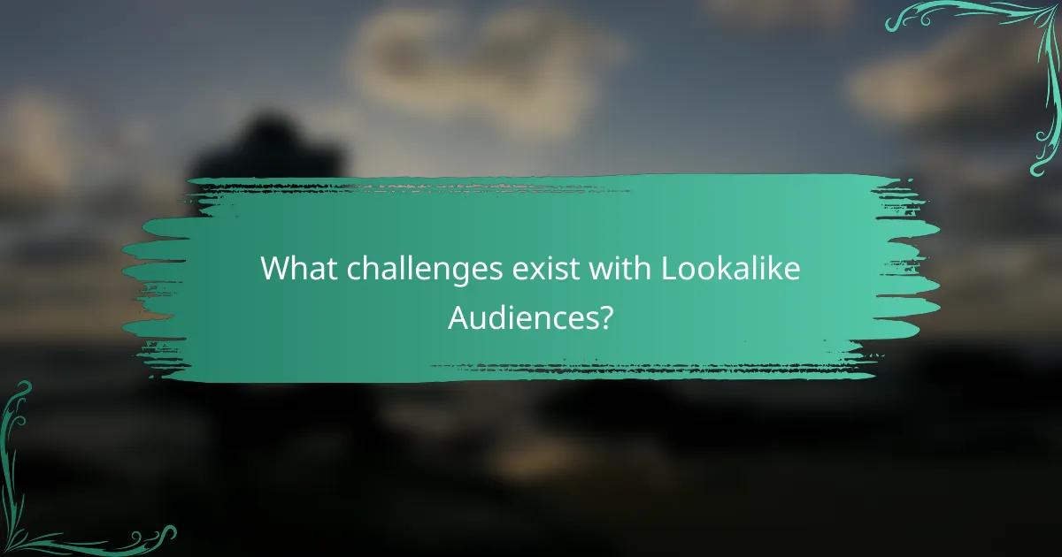 What challenges exist with Lookalike Audiences?